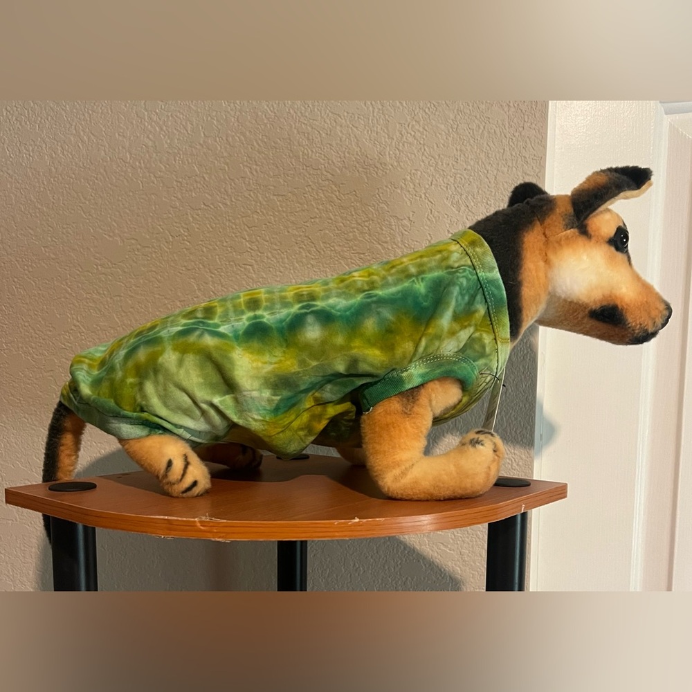 Hand dyed dog t shirt